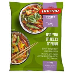 מנה אסייתית צבעונית ועשירה להקפצה