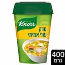 מרק עוף אמיתי בשרי
