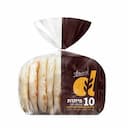 פיתות מקמח לבן 10 יח'