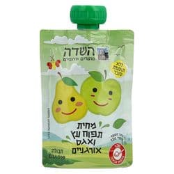 מחית תפוח עץ ואגס אורגניים