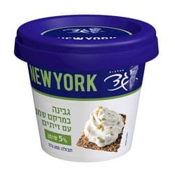 גבינה במרקם שמנת עם זיתים 5%