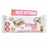 שוקולד חלב ולבן במילוי קרם בטעם תות