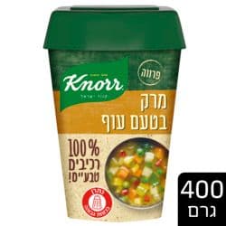 מרק בטעם עוף 100% רכיבים טבעיים