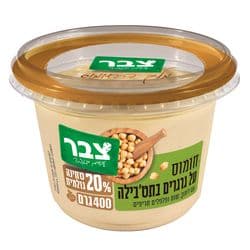 חומוס על גרגרים בתטבילה