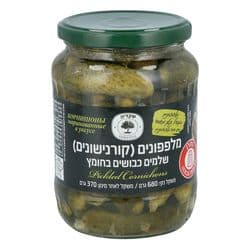 מלפפונים קורנישונים שלמים כבושים בחומץ