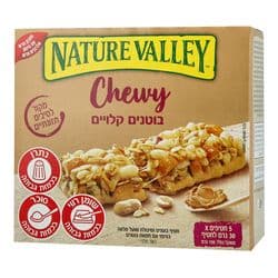 חטיף בוטנים ושיבולת שועל בציפוי עם חמאת בוטנים
