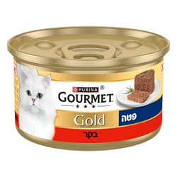 שימורי פטה גולד בקר לחתולים