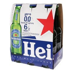 בירה היינקן ללא אלכוהול 6 יח'