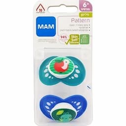 זוג מוצצי סיליקון 6+ חודשים