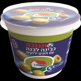 גבינה לבנה עם זיתים 5%
