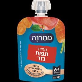 מטרנה מחית תפוח גזר פאוץ