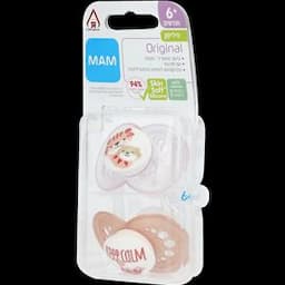 זוג מוצצים 6+פרל בת