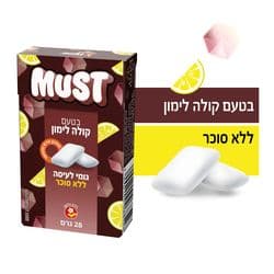 מסטיק מאסט בטעם קולה לימון 28 גרם