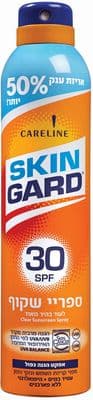תרסיס הגנה שקוף SPF30 עם תוספת 50%