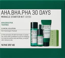 AHA-BHA-PHA סט סבון פנים + מי פנים + סרום + קרם פנים