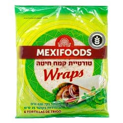 טורטיית קמח חיטה 6 יח
