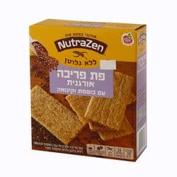 פת פריכה אורגנית עם כוסמת וקינואה ללא גלוטן