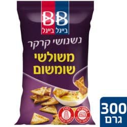 נשנושי קרקר משולשי שומשום