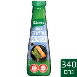 רוטב טריאקי מופחת סוכר 340גר` קנור