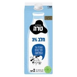 חלב קרטון 3% 2 ליטר בד"צ