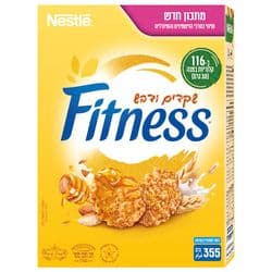 פיטנס שקדים ודבש 355 גרם