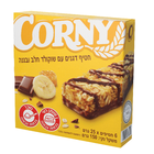 חטיף דגנים עם שוקולד חלב ובננה, שישיה 6 * 25 גרם