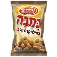 במבה חטיף בוטנים במילוי קרם חלווה אסם 60 גרם