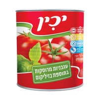 עגבניות מרוסקות בתוספת בזיליקום יכין 800 גרם