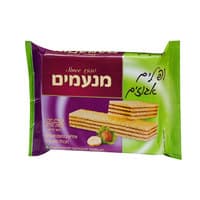 ופלים במילוי קרם בטעם אגוזים מנעמים 200 גרם