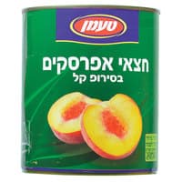חצאי אפרסקים בסירופ קל טעמן 820 גרם
