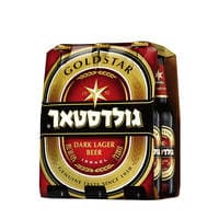 בירה לאגר כהה 4.9% בבקבוק גולדסטאר 6 * 330 מ"ל