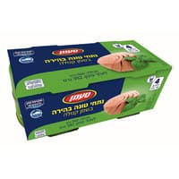 נתחי טונה בהירה בשמן צמחי טעמן 4 * 140 גרם