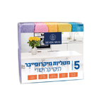מטליות מיקרופייבר פרימיום למשטחים, 5 יחידות