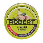 נתחי טונה בהירה בשמן זית רוברט 140 גרם