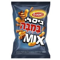 ביסלי במבה מיקס חטיף חיטה בטעם גריל וחטיף בוטנים אסם 80 גרם
