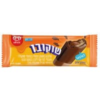 שלגון שוקולד חלבי בשומן צמחי עם ליבה בטעם נוגט בציפוי