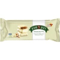 רבע לשבע גלילי ופל מרובעים במילוי קרם אגוזים בציפוי שוקולד