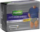 תחתונים סופגים לגברים ללילה מדיום דיפנד 14 יחידות