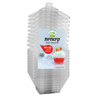 קינוחיות מרובע נמוך + מכסה, 10 יחידות