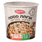 ארוחת פסטה ברוטב פטריות מנת השף וילי פוד 65 גרם