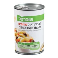 לבבות דקל פרוסים שופרסל 400 גרם