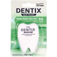 חוט דנטלי מצופה שעווה בטעם מנטה דנטיקס שופרסל 50 מטר