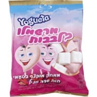 מרשמלו לבבות ורוד לבן יוגטה 150 גרם