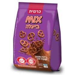מיקס בייגלה מצופה שוקולד חלב