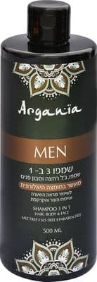 שמפו גבר 3 ב-1 מועשר בחומצה היאלורונית