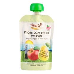 מחית אגס ותפוח אורגני תבואות