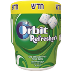 גומי לעיסה ללא סוכר בטעם מנטה רפרשס אורביט 67 גרם