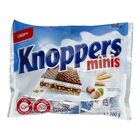 חטיף וופל במילוי שוקולד חלב וקרם אגוזי לוז ושקדים קנופרס