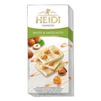 שוקולד לבן עם אגוזי לוז היידי שוקולד 100 גרם