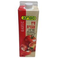 מיץ עגבניות עם מלח בקרטון ספרינג 1 ליטר